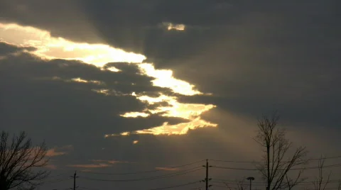 Beautiful timelapsed clouds move and continuously change shape (High Definition) Stock Footage 67548
