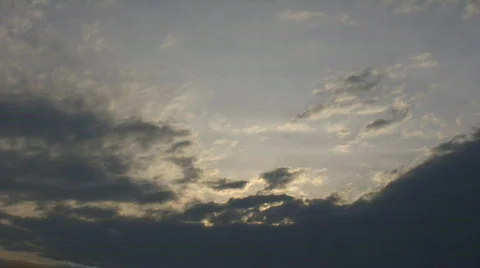 Beautiful timelapsed clouds move and continuously change shape (High Definition) Stock Footage 67557