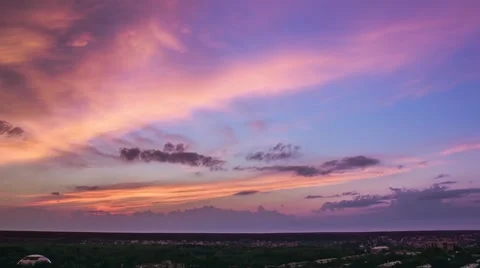 Beautiful Timelapsed Sunset Stock Footage 50918387