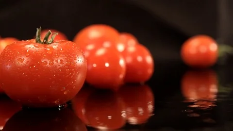 Beautiful Tomatoes Stock Footage 76471803