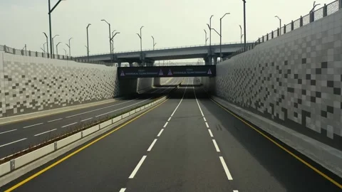 A beautiful top view of the road junction Video stock 172248074