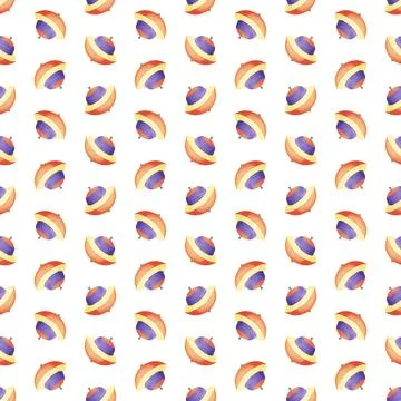 Beautiful toy, great pattern for any purposes. Watercolor illustration. White Stock Illustration
