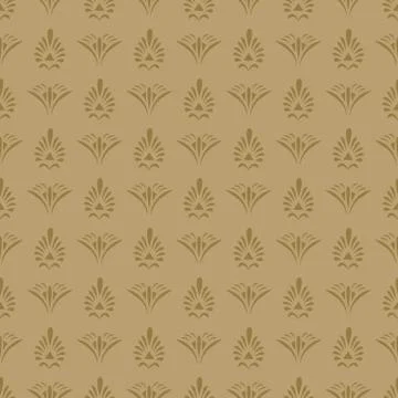 Beautiful traditional seamless pattern in brown texture. premium texture. Stock Illustration