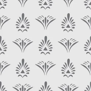 Beautiful traditional seamless pattern in silver texture. premium texture. Stock Illustration