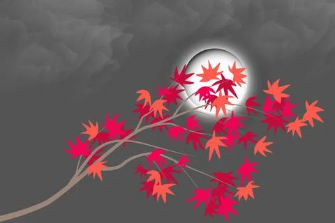 Beautiful tree branch. Stock Illustration