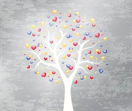 Beautiful tree design background Stock Illustration