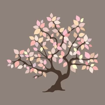 Beautiful Tree Stock Illustration