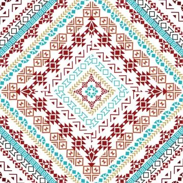 Beautiful tribal seamless pattern background Stock Illustration