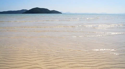 Beautiful tropical beach Stock Footage 35723844