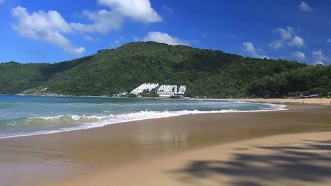 Beautiful tropical beach. Stock Footage 70878639