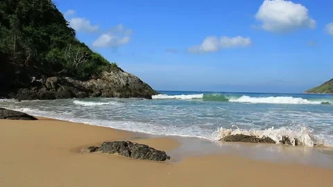 Beautiful tropical beach. Stock Footage 70878671