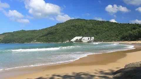 Beautiful tropical beach. Stock Footage 70878749