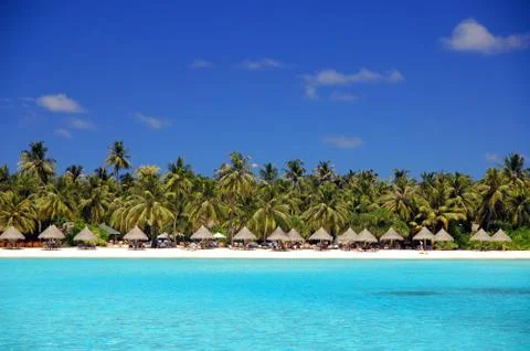 Beautiful tropical beach Stock Photos