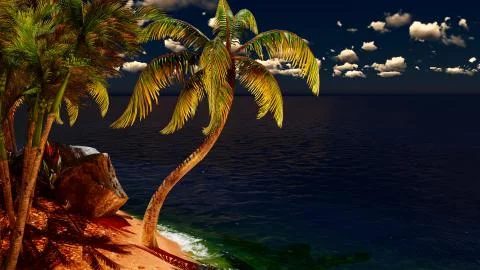 Beautiful tropical island Stock-Illustration