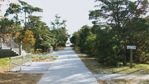 Beautiful tropical path walk Stock-Footage 75172647
