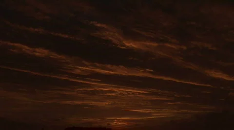 Beautiful Tropical Sunset dramatic sky Stock Footage 480638