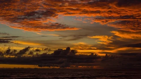 Beautiful tropical sunset. Stock Footage 78134482