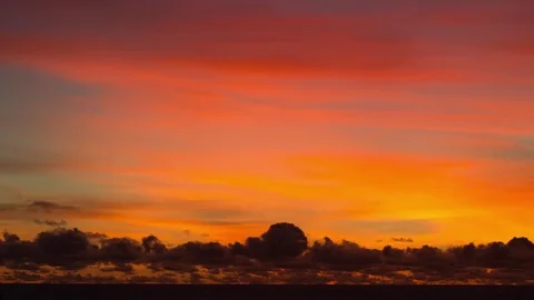Beautiful tropical sunset. Stock Footage 78549092