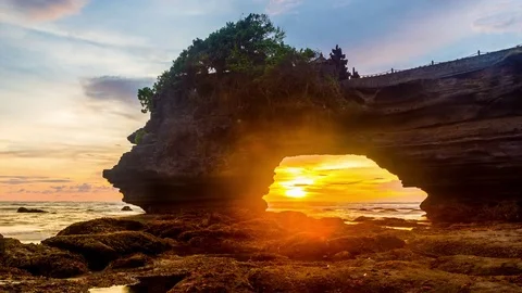 Beautiful tropical sunset. Stock Footage 78551199