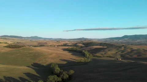 Beautiful Tuscan fields Stock Footage 105556086