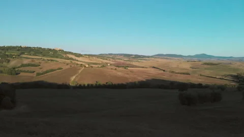 Beautiful Tuscan fields Stock Footage 105556702