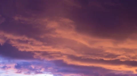 Beautiful Twilight Sky Stock Footage 52498729