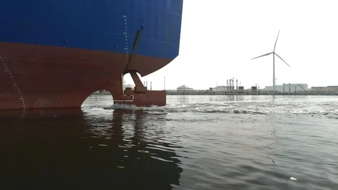 Beautiful unique 4K rudder close up. Stock Footage 130063409