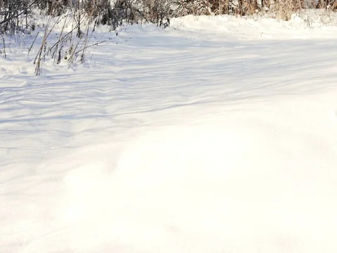 Beautiful Untouched Snow Stock Footage 73545086