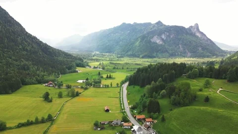 A beautiful valley in the Alps Stock Footage 246712639