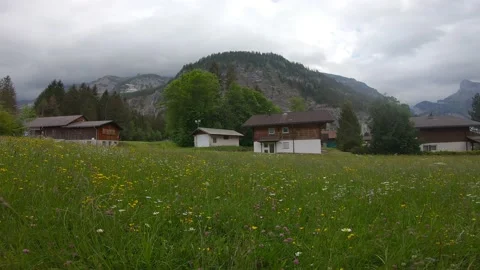 The beautiful Valley of Kandersteg 動画素材 131456654