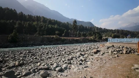 The beautiful valley of Pahalgam Stock Footage 302011780