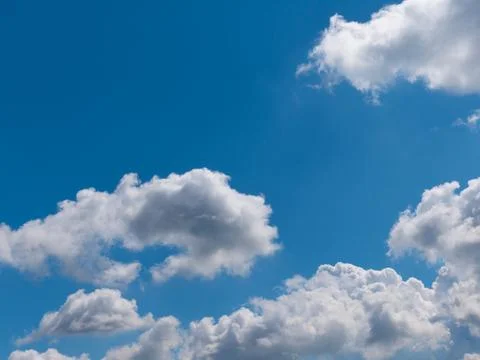 Beautiful various forms clouds in the high sky 스톡 사진