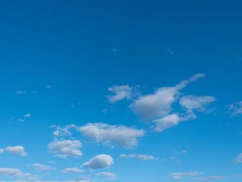 Beautiful various forms clouds in the high sky Foto stock