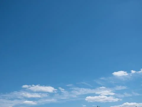Beautiful various forms clouds in the high sky Stock Photos