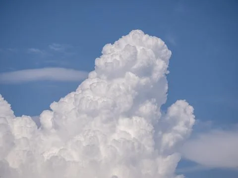 Beautiful various forms clouds in the high sky Stock Photos