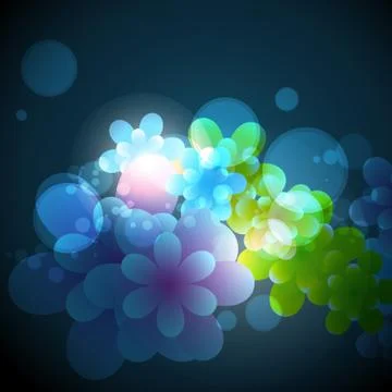 Beautiful vector flower Illustrazione stock