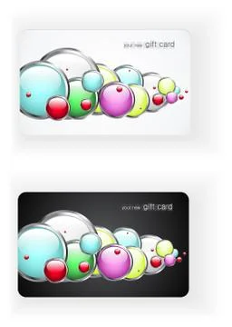 Beautiful vector gift card Stock Illustration