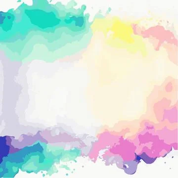 Beautiful vector illustration of a square abstract watercolor texture Illustrazione stock