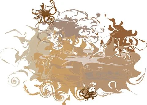 Beautiful vector mixed curved mocha mousse background. The new color of the.. Stockillustratie