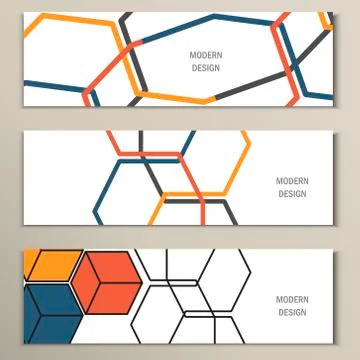 Beautiful vector pattern of the hexagonal net Stock Illustration