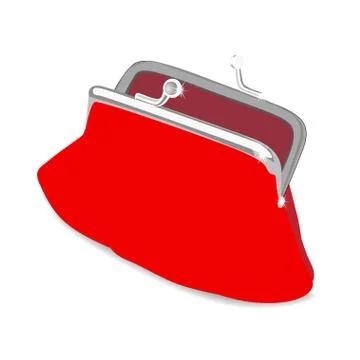 Beautiful vector purse Stock Illustration