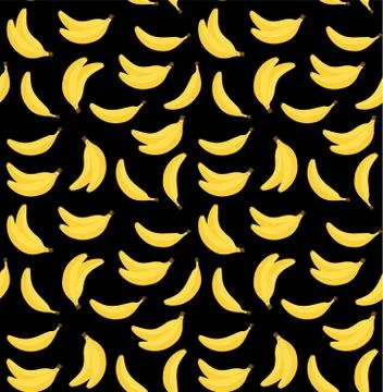 Beautiful vector seamless texture in bananas. For printing, for wallpaper, we Stock Illustration