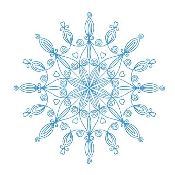 Beautiful vector snowflake Stock Illustration