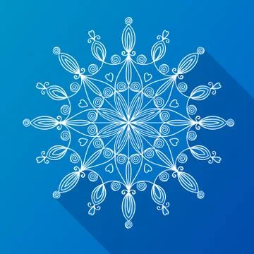Beautiful vector snowflake Stock Illustration