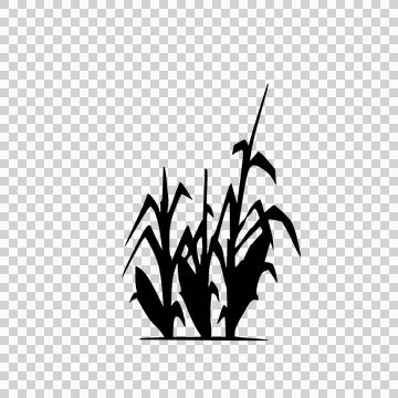Beautiful vector tree illustration silhouette icon for websites Stock Illustration