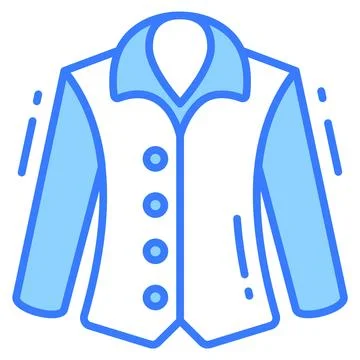 Beautiful vector of winter jacket, premium icon 스톡 일러스트