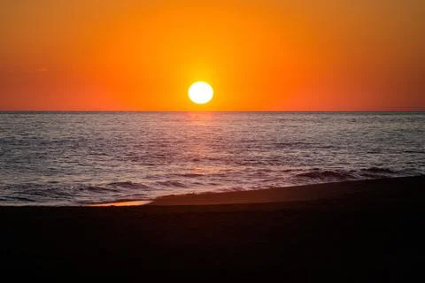 Beautiful Ventanilla beach in Mexico Stock Photos