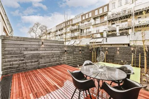 Beautiful veranda design Stock Photos