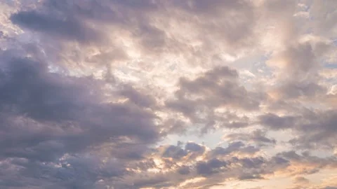 Beautiful vibes and sky with cloud in the morning. Good weather day Stock Footage 290127484