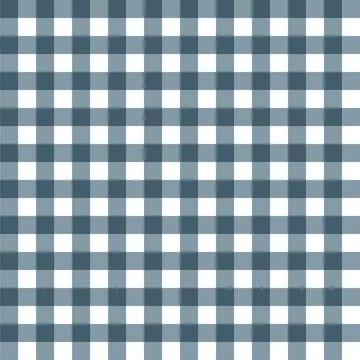 Beautiful Vichy check pattern in blue and white watercolor tones. Stock Illustration